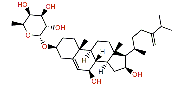 24-Methylenecholest-5-ene-3b,7b,16b-triol 3-O-a-L-fucopyranoside
